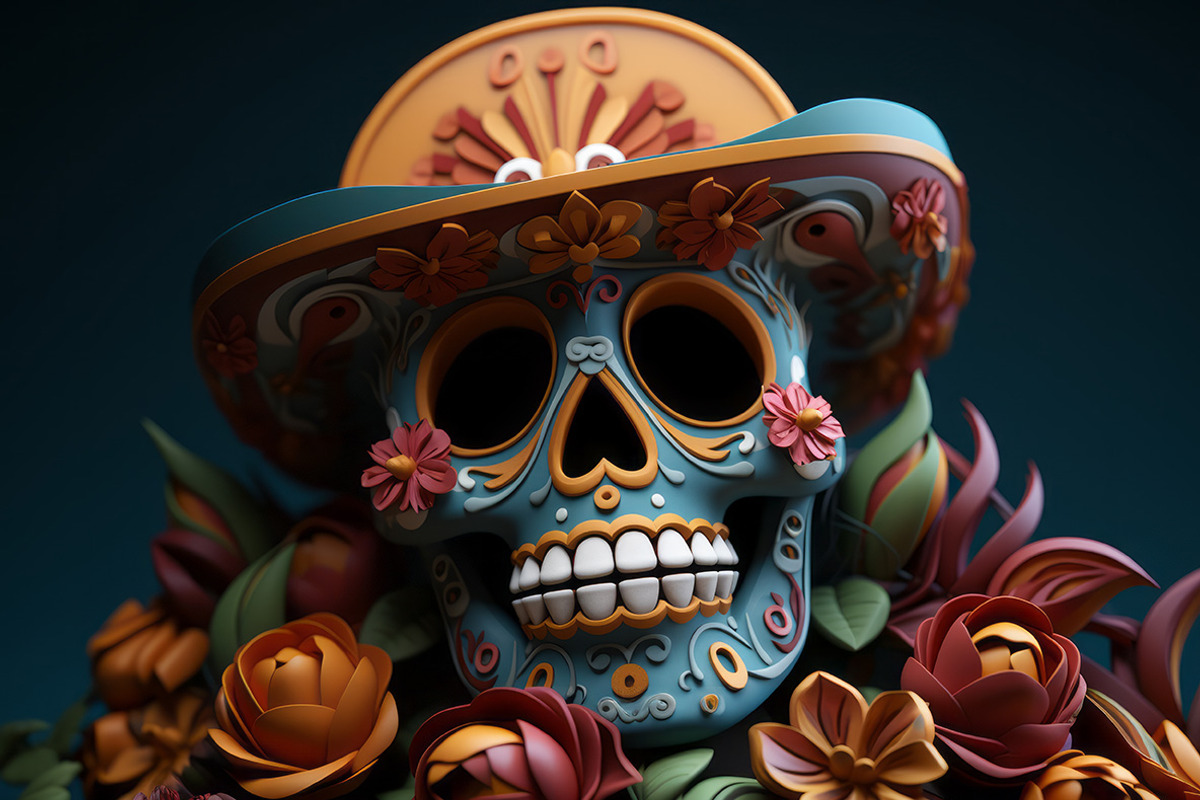 Day of the Dead. 53 images, a Seasonal Illustration by Handmadefont (Photo 7 of 12)