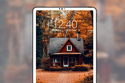 Autumn Floral Phone Wallpaper Set, a Graphic by Kalindiprints (Thumbnail 4 of 6)