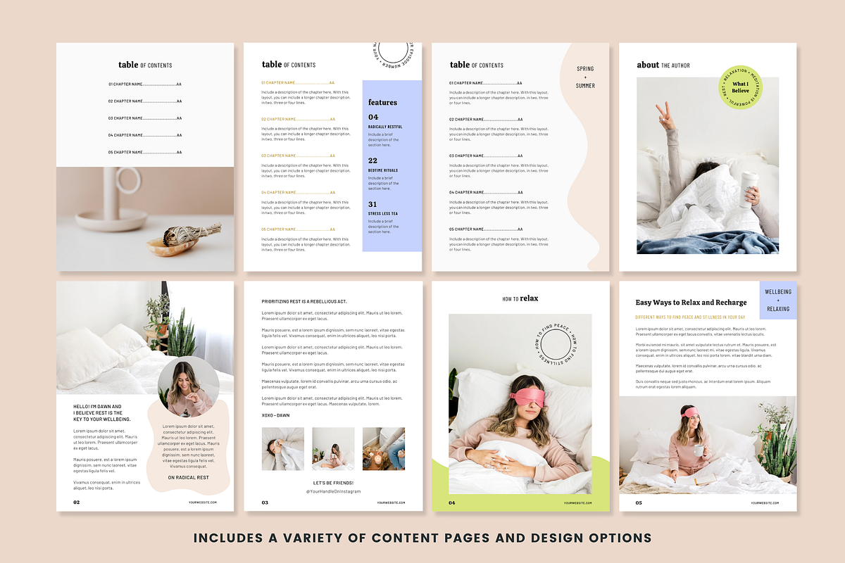 4-in-1 Wellbeing Bundle for Canva, a Templates & Theme by Erin Cassidy (Photo 5 of 29)