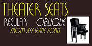 Theater Seats JNL, a Serif Font by Jeff Levine Fonts (Thumbnail 1 of 5)