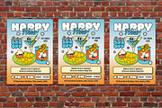 Modern Happy Hour Flyer Set, a Flyer Template by Aiyari Graphic (Thumbnail 3 of 3)