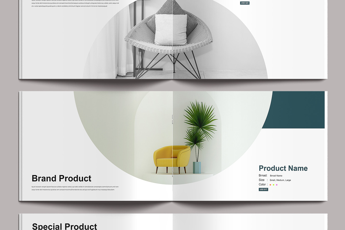 Landscape Product Catalog Template, a Brochure Template by MightyDesign (Photo 4 of 9)