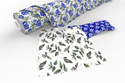 In Blue Anemone Design Set, a Decorative Illustration by Simple Design (Thumbnail 4 of 8)