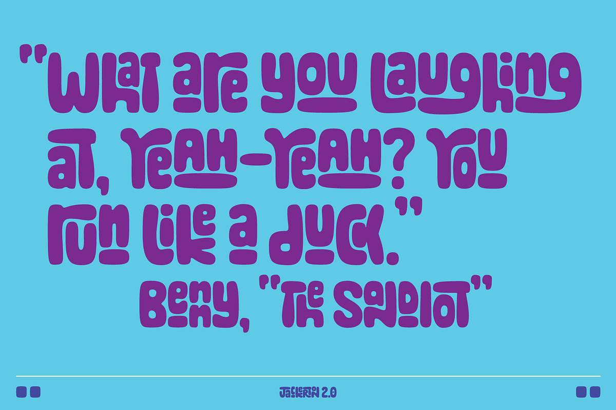 Jackerton Font preview 6