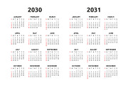 Calendar 2024, 2025 and 2031, an Object Graphic by Volyk (Thumbnail 5 of 5)