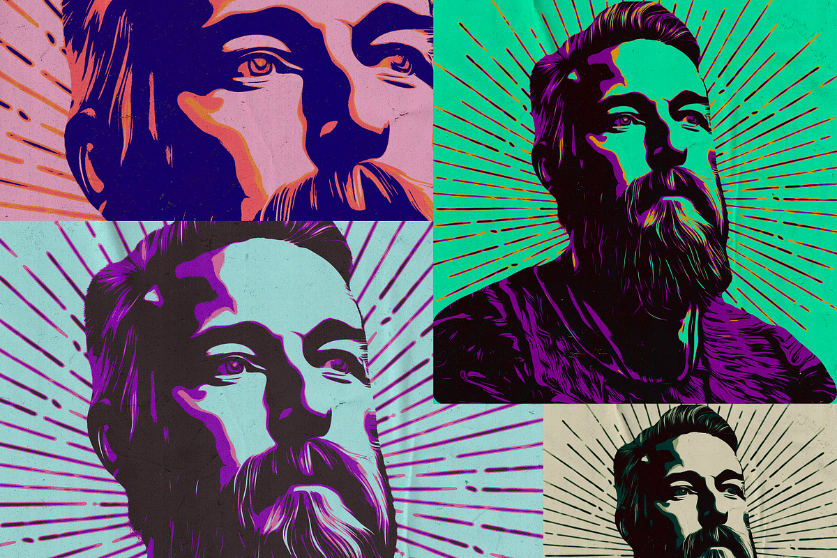 Grunge Cartoon Effect Photoshop, a Layer Style Add-On by LESZ Design (Photo 6 of 10)