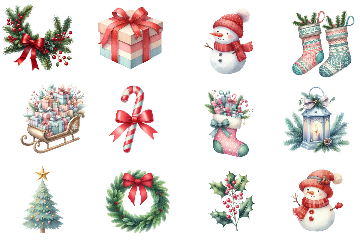 Merry Christmas clipart, an Illustration by Designworld (Photo 3 of 5)