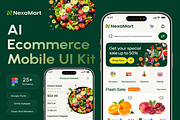 NexaMart-AI Ecommerce Mobile UI KIT, an UI Kit Template by Creative Perspective (Thumbnail 1 of 6)