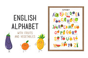 Vector fruits & vegetables Alphabet, a Food Illustration by KVIO (Thumbnail 1 of 10)