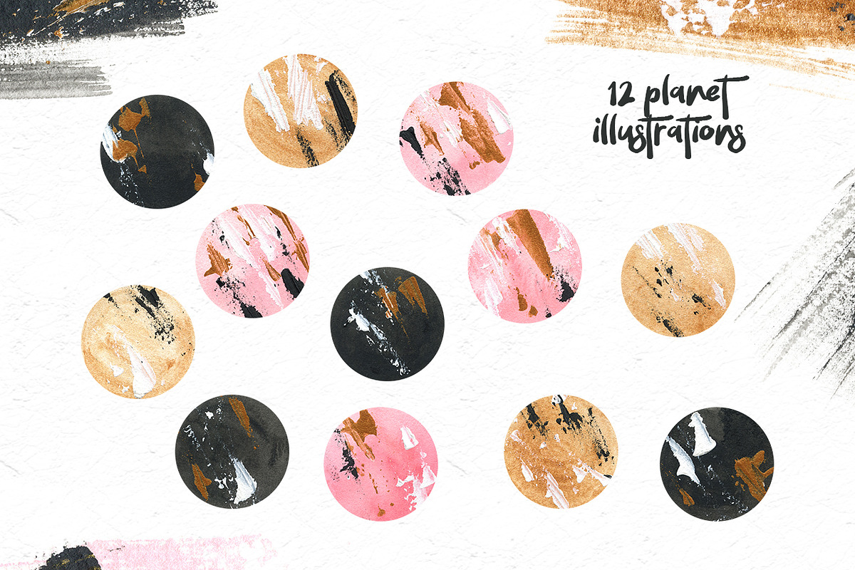 Black Moon clipart, a Texture Illustration by anastasiia.art (Photo 2 of 8)