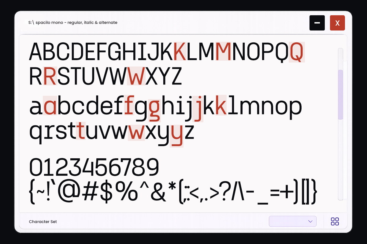 Spacilo Mono - Coding Monospace Font, a Sans Serif Font by RagamKata (Photo 10 of 10)