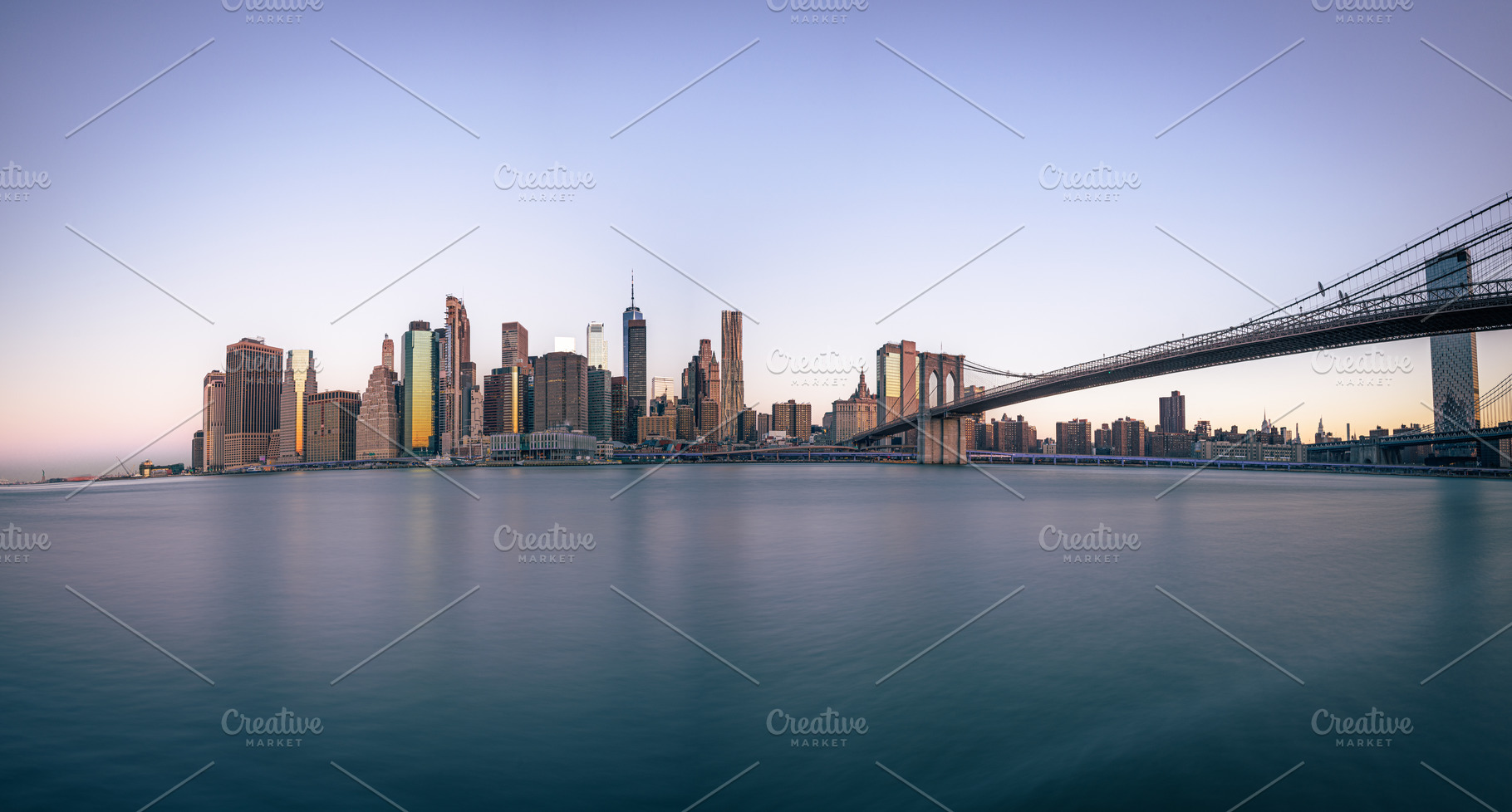 Manhattan Skyline at Sunrise, an Architecture Photo by Margaret Clavell