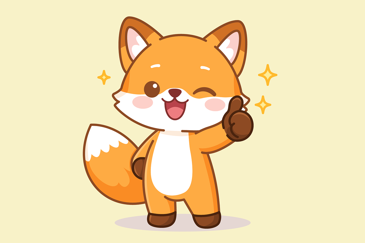 Cartoon-Fox-Thumbs-Up, an Animal Illustration by Artpon Illustration (Photo 3 of 3)