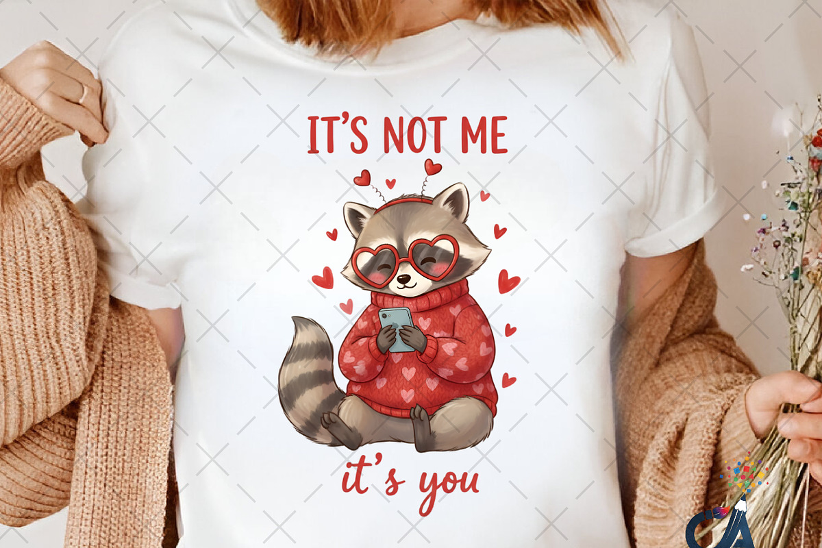 Funny Anti Valentine Raccoon Single, an Illustration by Creative Art (Photo 5 of 6)