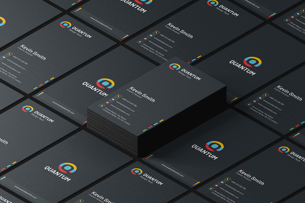 Dark Business Card, a Business Card Template by PicoartBd (Photo 1 of 3)