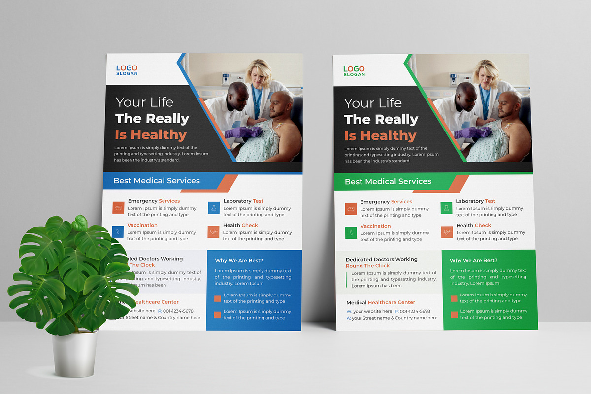 Health and Medical Flyer, a Flyer Template by Vectorzone (Photo 1 of 3)