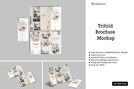 Trifold Brochure Mockup