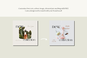 Canva Skincare Instagram Templates