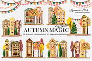 Autumn Magic Clip Art Set, a Seasonal Illustration by Leonaa art (Thumbnail 3 of 9)