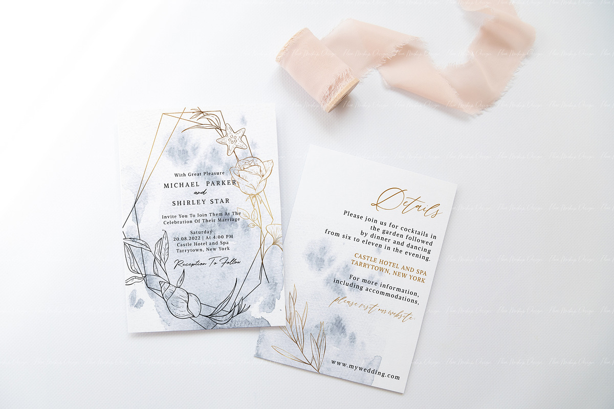 Wedding Invitation Mockup Bundle, a Product Mockup by ILoveMockupDesign (Photo 8 of 16)