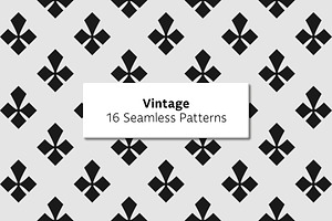 Vintage - 16 Seamless Patterns