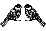 Birds on Branch Vector Collection, a Decorative Illustration by Designer_Momina (Thumbnail 8 of 21)