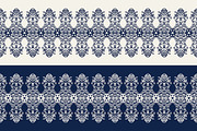 Blue Indian Block Print: Border, a Pattern Graphic by StabuLaRasa illustration (Thumbnail 16 of 16)