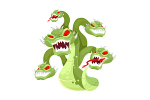 Hydra Flat Vector Illustration