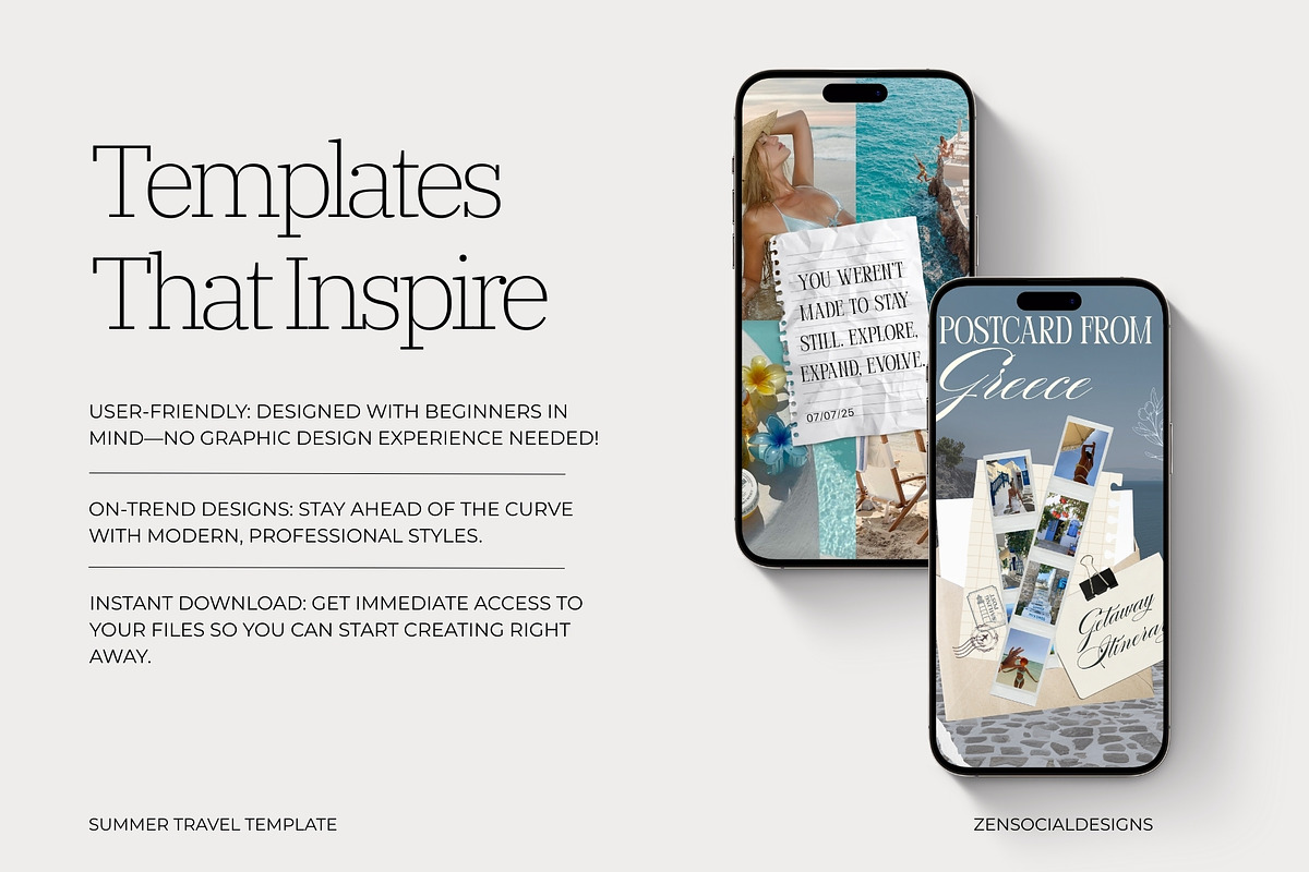 Summer Travel Instagram Templates preview 7