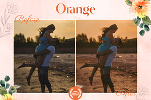 Orange Autumn Lightroom Presets