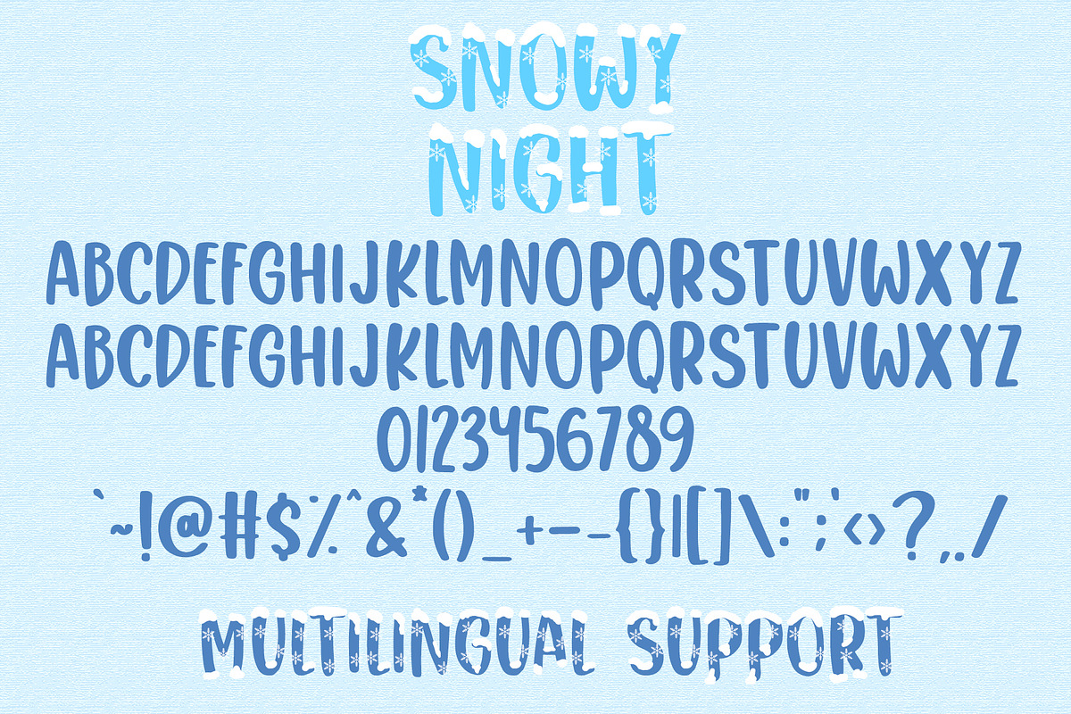 Snowy Night, a Sans Serif Font by Dm Studio (Photo 7 of 7)