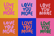 Playful Font - Love You More, a Handwritten Font by pixelcolours (Thumbnail 8 of 15)