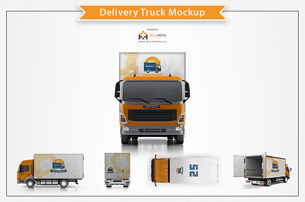 Delivery Truck Mockup