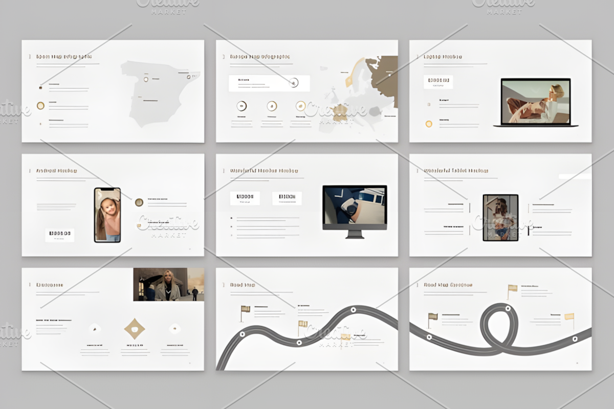 60+ Simple and Modern Presentation, a Presentation Template by Design Station (Photo 2 of 8)