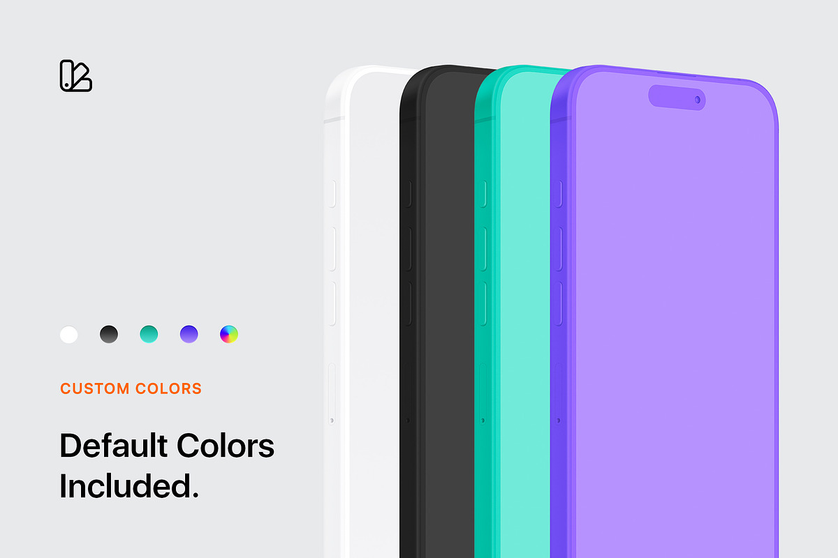 iPhone 16 Pro Clay - 24 Mockups, an iPhone Mockup by Asylab (Photo 4 of 58)