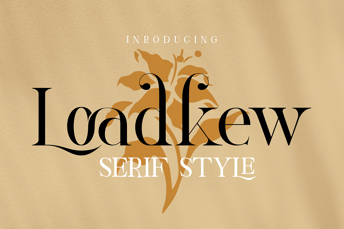 Loadkew Modern Serif Typeface, a Serif Font by LuhopCreative (Photo 2 of 10)