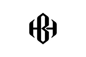 HB BH Letter Logo Template