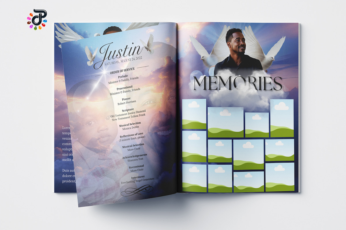 Elegant Canva Obituary Template Design preview 7