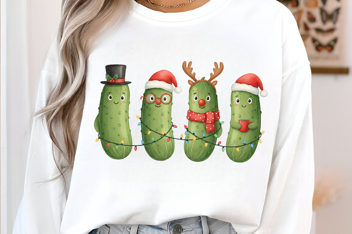 Christmas Pickle,Funny Christmas PNG, an Illustration by SinaCreation (Photo 4 of 7)