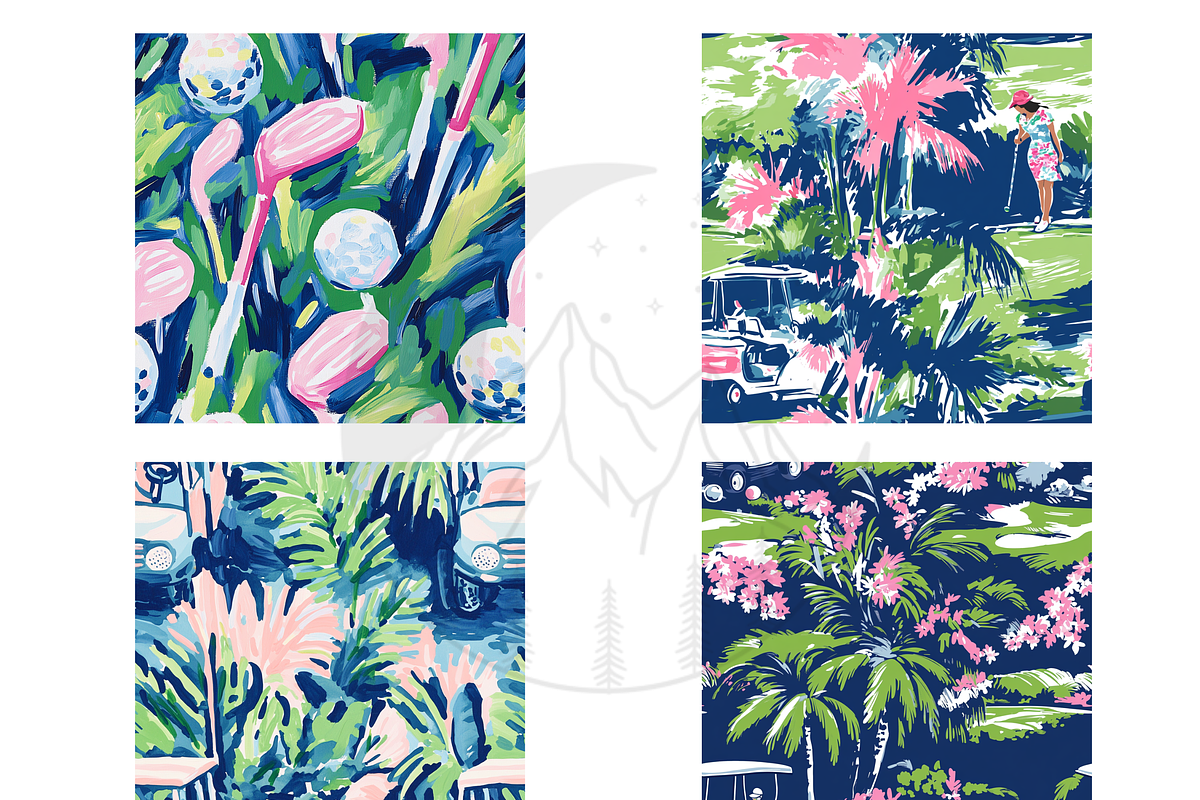 Preppy Golf Print, a Pattern Graphic by Paper & Pattern Studio (Photo 3 of 8)