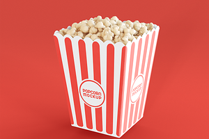 Popcorn Box Mockup