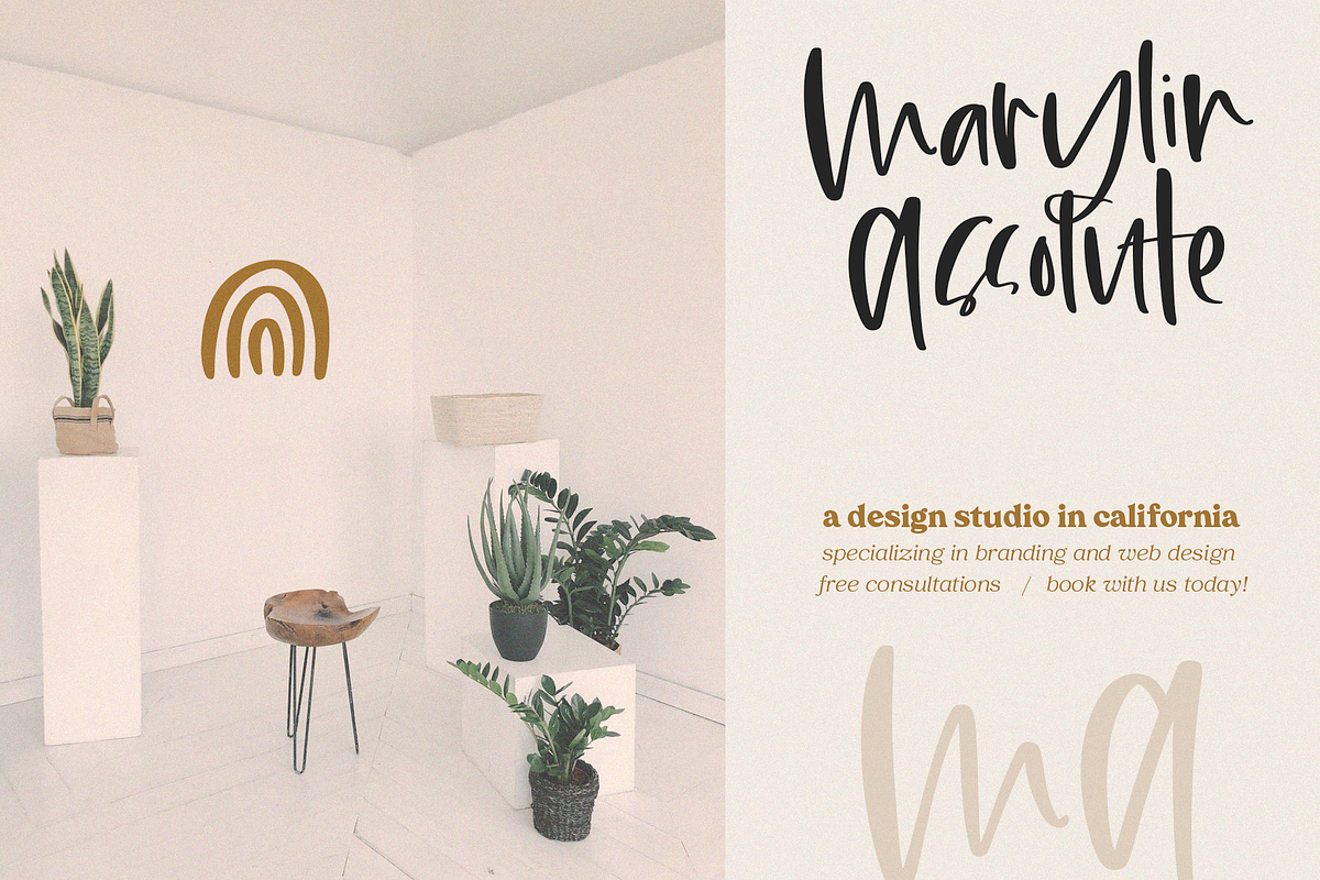 Maybe | Script Font + Doodles, a Script Font by KA Designs (Photo 13 of 15)