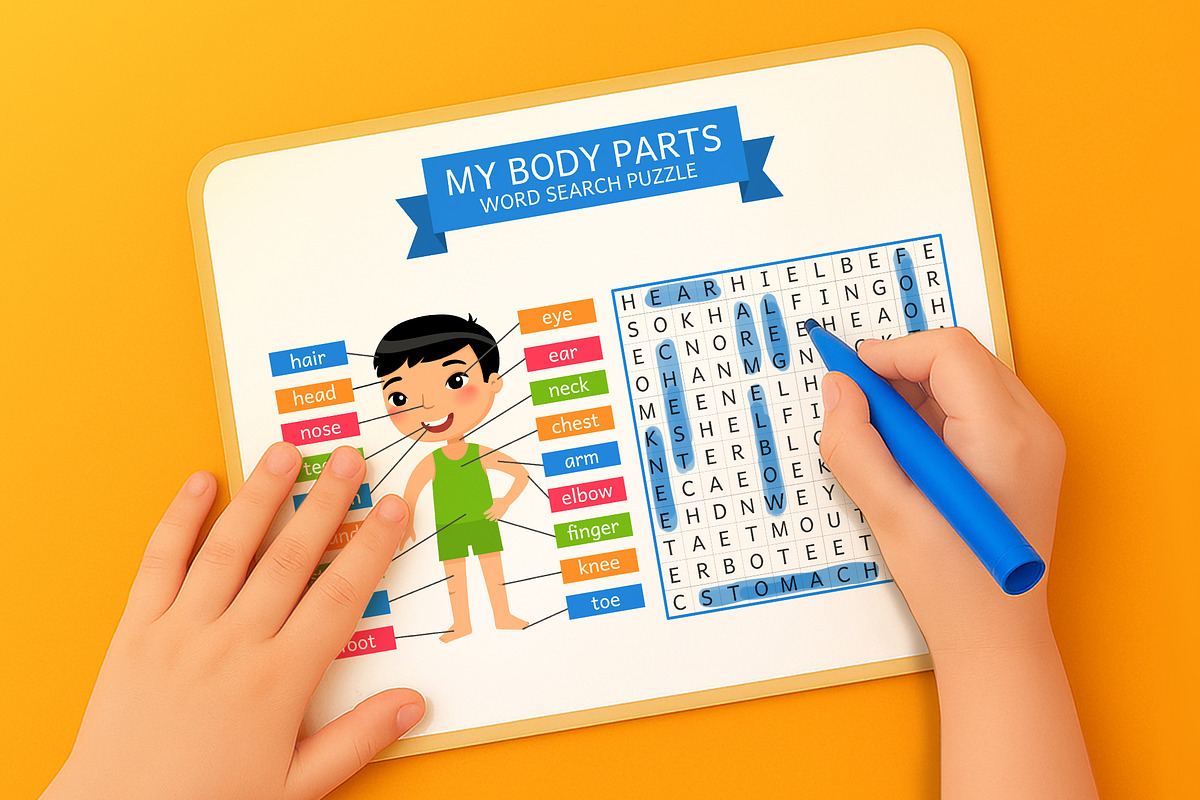 My Body Parts – Printable Learning C, an Education Illustration by Valin Malin (Photo 5 of 7)