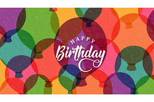 Happy birthday vector illustration, an Illustration by Zaie