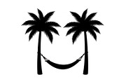 Palm Tree Hammock Silhouette Bundle, an Object Graphic by jahid234 (Thumbnail 2 of 30)