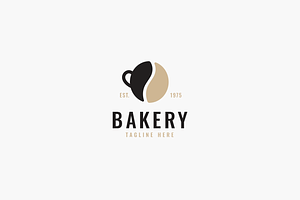 Coffee Bean Mug Logo Template