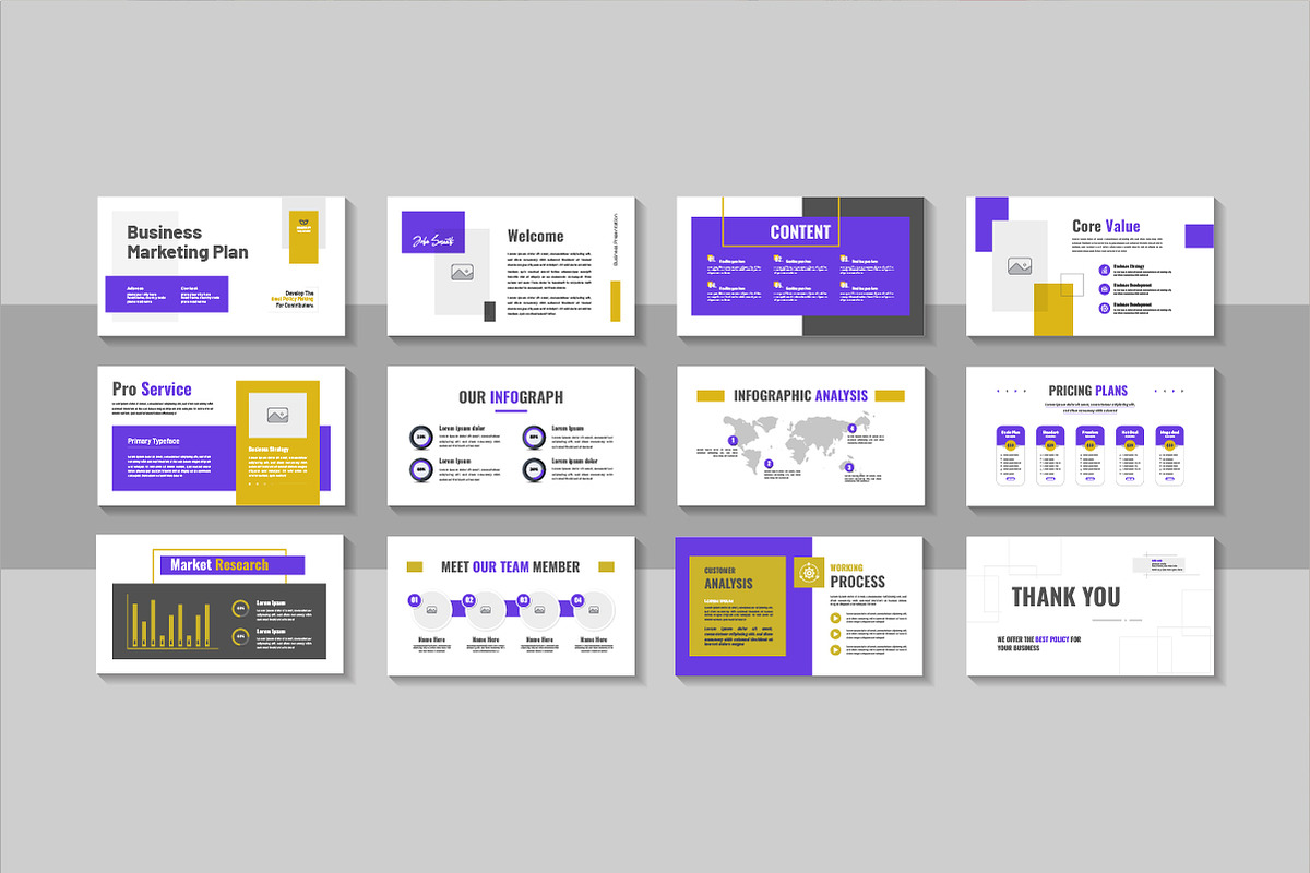 Digital Business Marketing Plan, a Presentation Template by Pavel_design (Photo 1 of 4)