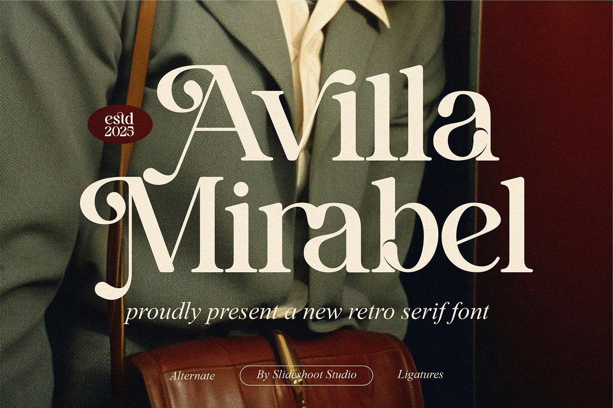 Avilla Mirabel || Vintage Serif Font, a Serif Font by Idea Studio (Photo 1 of 10)