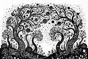 50 Mystical Galaxy Forest Silhouette, a Technology Illustration by Amazin_art (Thumbnail 5 of 41)