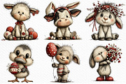 Whimsical Easter Farm Animals PNG, an Illustration by Craft Nest (Thumbnail 5 of 11)